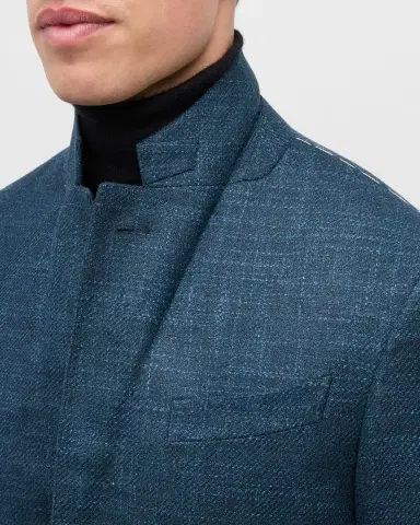 Zegna Men's Crossover Wool-Cashmere Blazer | Thumbnail 7 Zegna Men's Crossover Wool-Cashmere Blazer | Thumbnail 7