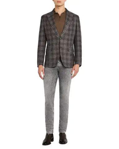 Brioni Men's Wool-Cashmere Plaid Sport Coat | Thumbnail 1 Brioni Men's Wool-Cashmere Plaid Sport Coat | Thumbnail 1