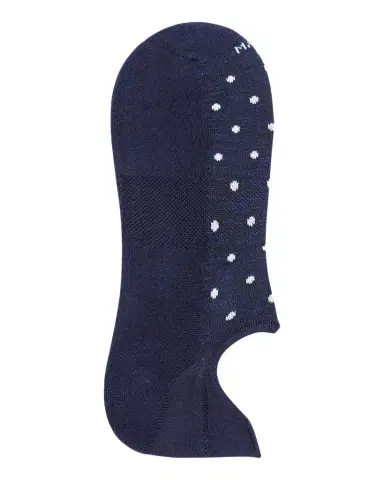 Marcoliani Men's Invisible Sneaker Polka Dot Pima Cotton No-Show Socks | Thumbnail 1 Marcoliani Men's Invisible Sneaker Polka Dot Pima Cotton No-Show Socks | Thumbnail 1