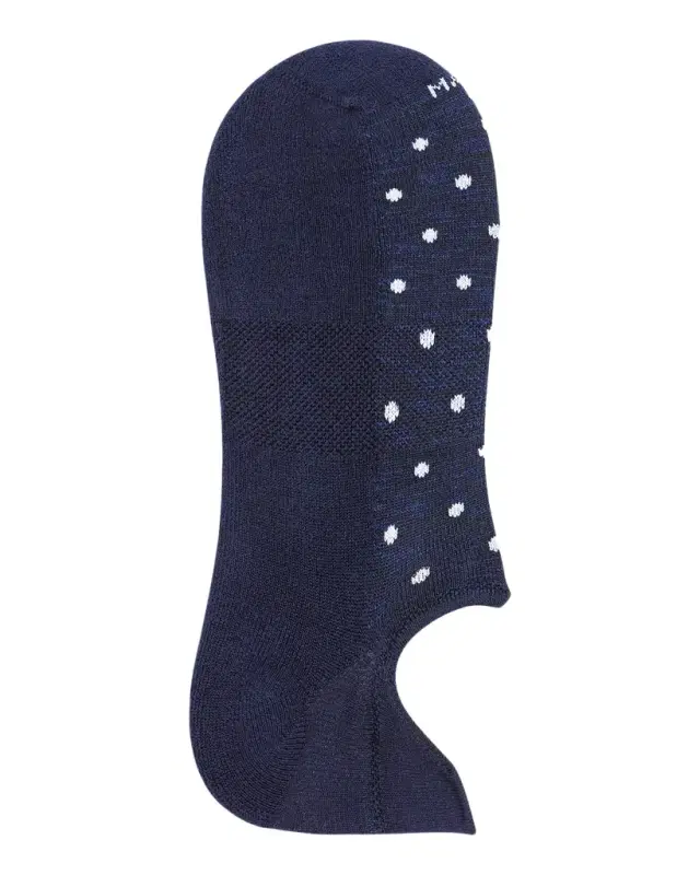 Men 's Invisible Sneaker Polka Dot Pima Cotton No-Show Socks