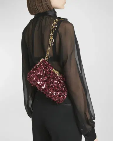Dolce & Gabbana Marlene Sequined Clutch Bag | Thumbnail 3 Dolce & Gabbana Marlene Sequined Clutch Bag | Thumbnail 3