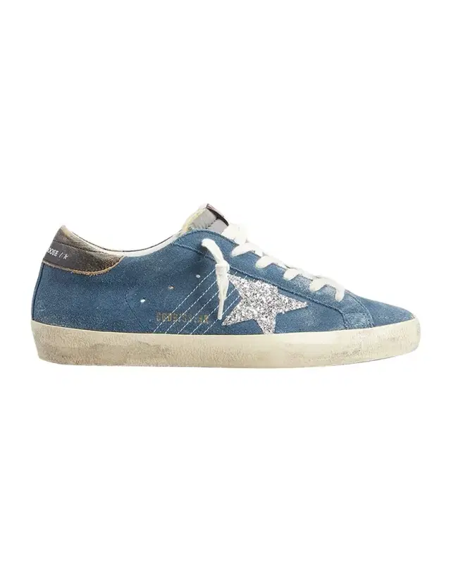 Super-Star Suede Glitter Low-Top Sneakers