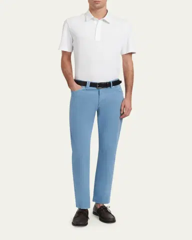 Brioni Men's Cotton Stretch 5-Pocket Pants | Thumbnail 2