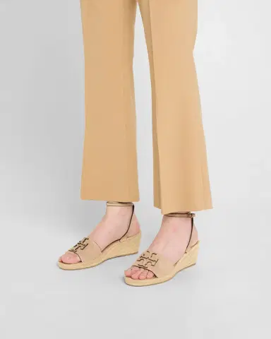 Tory Burch Ines Suede Double T Wedge Espadrilles | Thumbnail 2 Tory Burch Ines Suede Double T Wedge Espadrilles | Thumbnail 2