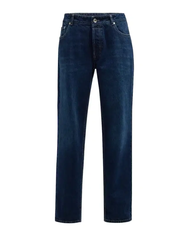 Men's Slim Light-Wash Denim Jeans