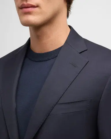 CORNELIANI Men's Solid Wool Leader Suit | Thumbnail 6 CORNELIANI Men's Solid Wool Leader Suit | Thumbnail 6