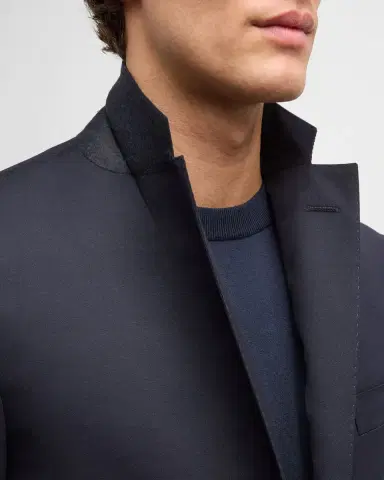 CORNELIANI Men's Solid Wool Leader Suit | Thumbnail 8 CORNELIANI Men's Solid Wool Leader Suit | Thumbnail 8