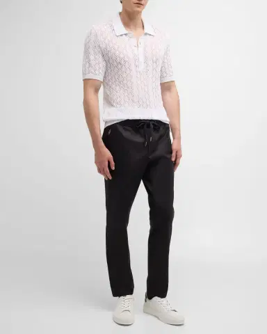 Dolce & Gabbana Men's Stretch Cotton Drawstring Pants | Thumbnail 2 Dolce & Gabbana Men's Stretch Cotton Drawstring Pants | Thumbnail 2