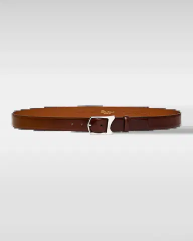 Santoni Men's Cintura Leather Belt | Thumbnail 2