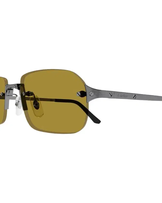 Men 's Metal Rimless Rectangle Sunglasses