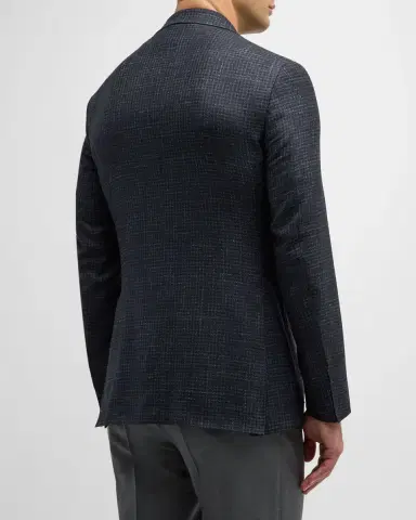 Canali Men's Small Check Sport Coat | Thumbnail 2 Canali Men's Small Check Sport Coat | Thumbnail 2