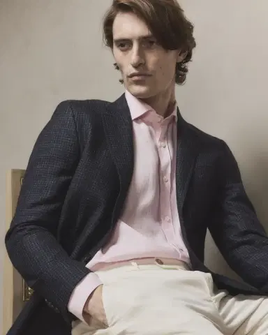 Canali Men's Small Check Sport Coat | Thumbnail 4 Canali Men's Small Check Sport Coat | Thumbnail 4