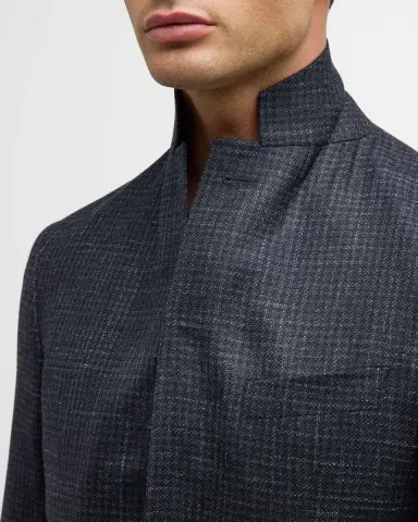 Canali Men's Small Check Sport Coat | Thumbnail 7 Canali Men's Small Check Sport Coat | Thumbnail 7