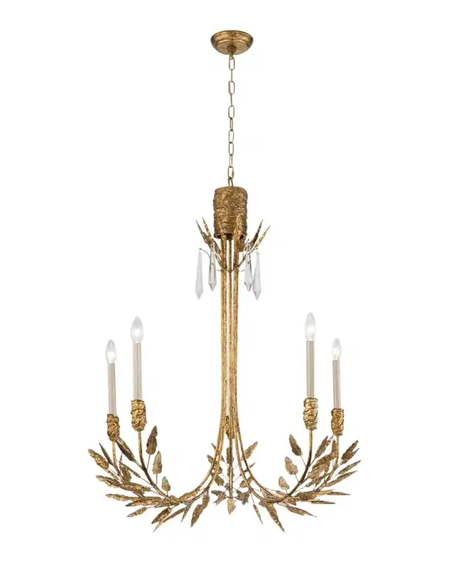 Lucas + McKearn Palm d 'Or 5-Light Chandelier