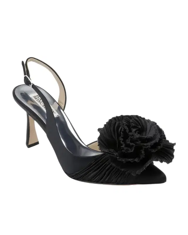 Blaire Silk Flower Slingback Pumps