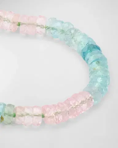 JIA JIA Aquamarine and Morganite Fancy Cut Bracelet | Thumbnail 3