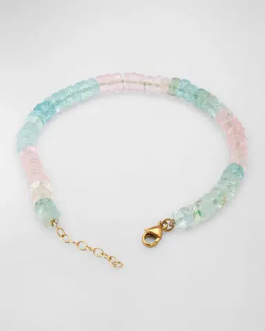 JIA JIA Aquamarine and Morganite Fancy Cut Bracelet | Thumbnail 4