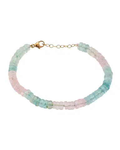 JIA JIA Aquamarine and Morganite Fancy Cut Bracelet | Thumbnail 1