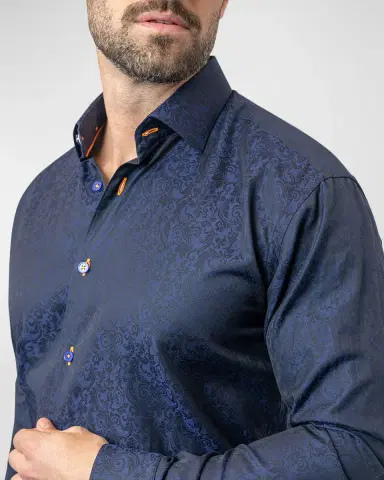 Maceoo Men's Fibonacci Paisley Dress Shirt | Thumbnail 3