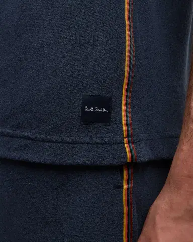 Paul Smith Men's Cotton Terry Short-Sleeve Shirt | Thumbnail 5 Paul Smith Men's Cotton Terry Short-Sleeve Shirt | Thumbnail 5
