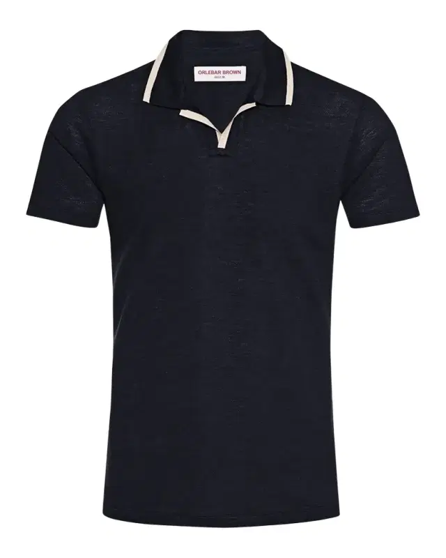 Men 's Felix Linen Pique Polo Shirt