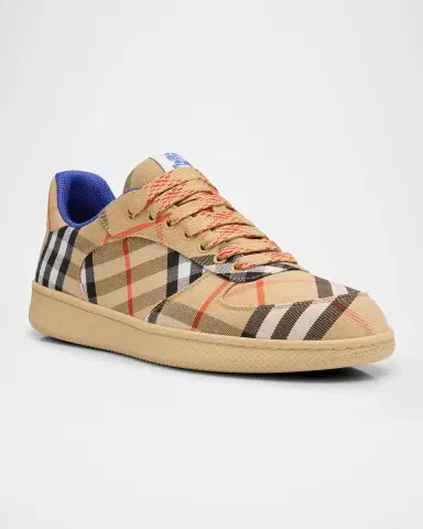 Burberry Men's Check Low-Top Sneakers | Thumbnail 3 Burberry Men's Check Low-Top Sneakers | Thumbnail 3