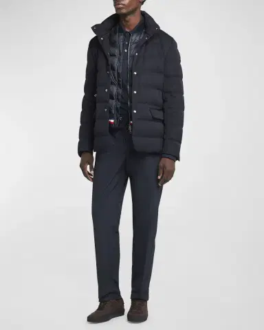 Moncler Men's Bess Down Blazer Jacket | Thumbnail 2 Moncler Men's Bess Down Blazer Jacket | Thumbnail 2
