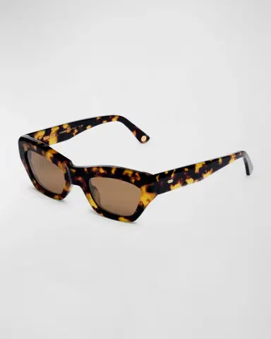 KIMEZE Concept 3 Havana Acetate Cat-Eye Sunglasses | Thumbnail 3 KIMEZE Concept 3 Havana Acetate Cat-Eye Sunglasses | Thumbnail 3