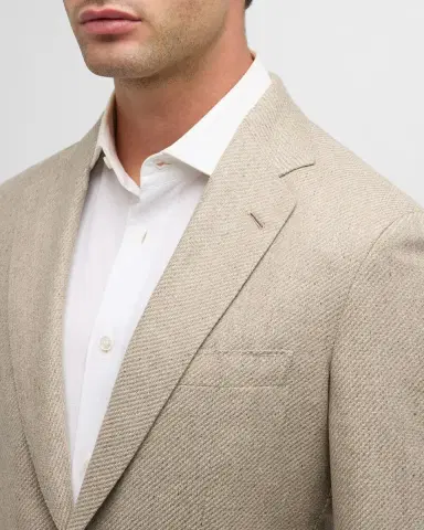 Brioni Men's Melange Twill Blazer | Thumbnail 5