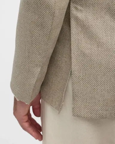 Brioni Men's Melange Twill Blazer | Thumbnail 8