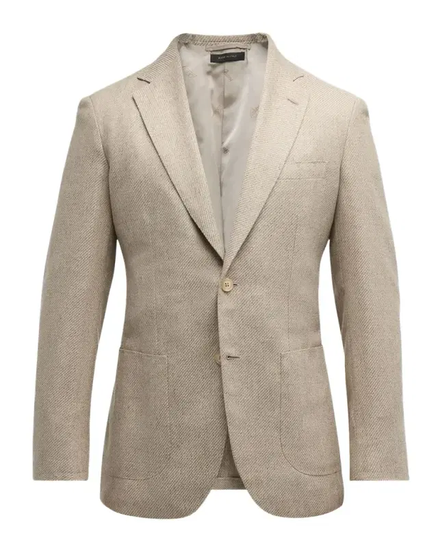 Men 's Melange Twill Blazer