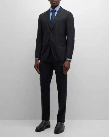 Boglioli Men's Solid Wool Suit | Thumbnail 2