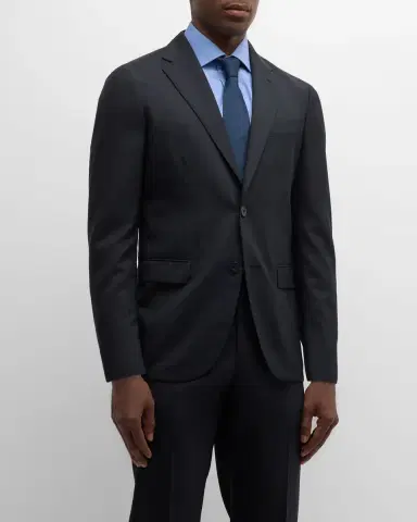 Boglioli Men's Solid Wool Suit | Thumbnail 4