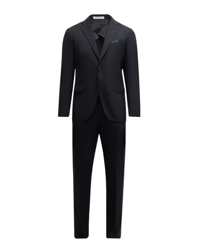 Men's Solid Wool Suit