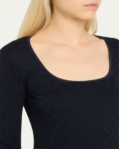 Giorgio Armani Textured Jersey Long-Sleeve Tee | Thumbnail 9 Giorgio Armani Textured Jersey Long-Sleeve Tee | Thumbnail 9