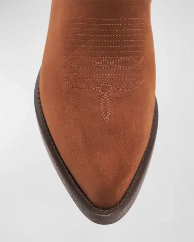 Partlow Loulou Suede Western Chelsea Booties | Thumbnail 4