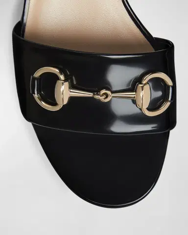 Gucci Lady Patent Horsebit Platform Sandals | Thumbnail 5