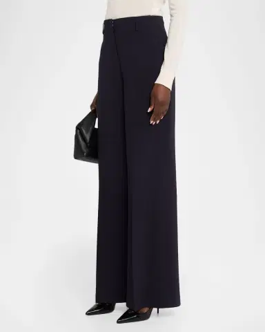 Lafayette 148 New York Thames Wide-Leg Crepe Pants | Thumbnail 3 Lafayette 148 New York Thames Wide-Leg Crepe Pants | Thumbnail 3