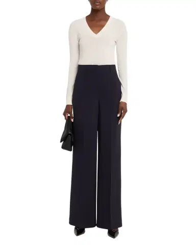 Lafayette 148 New York Thames Wide-Leg Crepe Pants | Thumbnail 1 Lafayette 148 New York Thames Wide-Leg Crepe Pants | Thumbnail 1