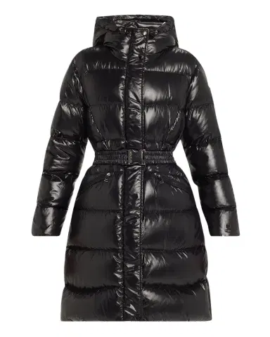 Moncler Bellevue Hooded Long Down Jacket | Thumbnail 1
