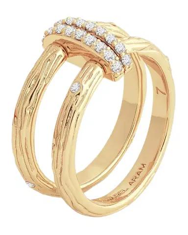Anabel Aram Jewelry Enchanted Forest Chain Double Ring | Thumbnail 1
