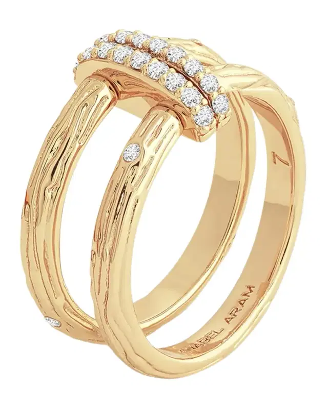 Anabel Aram Jewelry Enchanted Forest Chain Double Ring