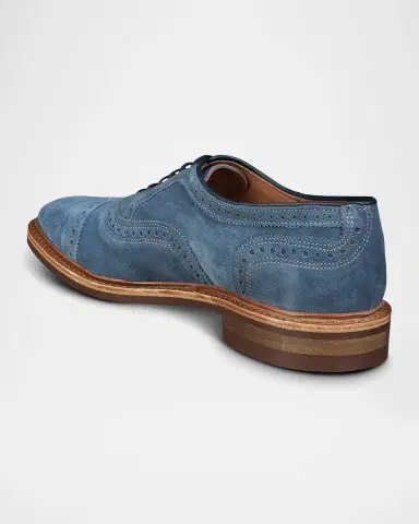 Allen Edmonds Men's Strandmok Suede Cap-Toe Oxfords | Thumbnail 2 Allen Edmonds Men's Strandmok Suede Cap-Toe Oxfords | Thumbnail 2