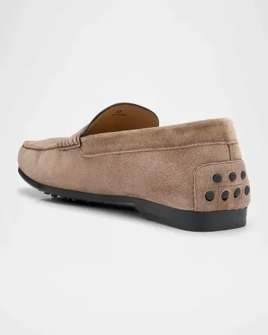 Tod's Men's Suede Penny Loafers | Thumbnail 2