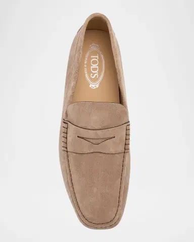 Tod's Men's Suede Penny Loafers | Thumbnail 3