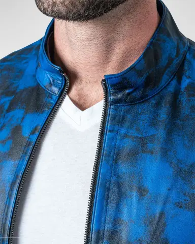 Maceoo Men's Reversible Leather Lab Jacket | Thumbnail 4 Maceoo Men's Reversible Leather Lab Jacket | Thumbnail 4