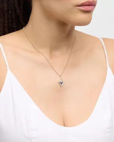 Sydney Evan Enamel and Diamond Sundial Medallion Charm Necklace | Thumbnail 2