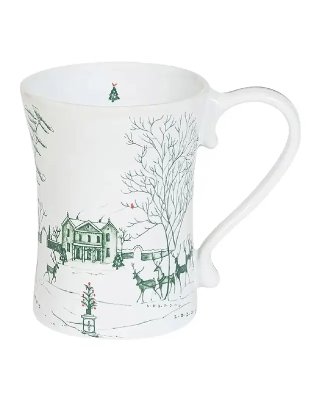 Juliska Country Estate Winter Frolic Mug Evergreen