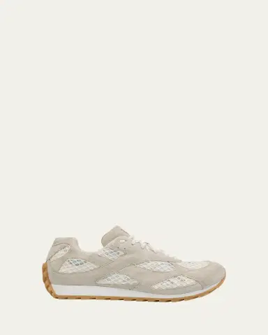 Bottega Veneta Orbit Suede Mesh Runner Sneakers | Thumbnail 6