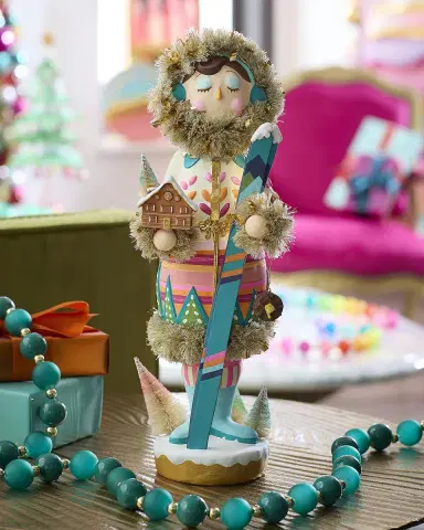 Glitterville Here We Come a Waffling Beba Tabletop Nutcracker | Thumbnail 1